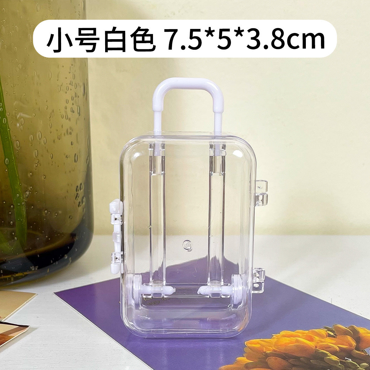 Creative Mini Suitcase Storage Box for Makeup and More