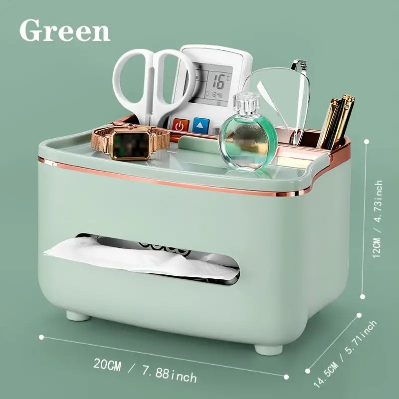 Cute Multifunctional Desktop Tissue and Makeup Box for Storage