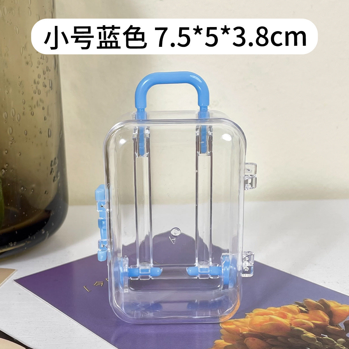 Creative Mini Suitcase Storage Box for Makeup and More