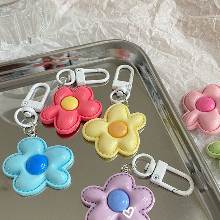 Colorful Flower Keychain - Cute Accessory for Friends