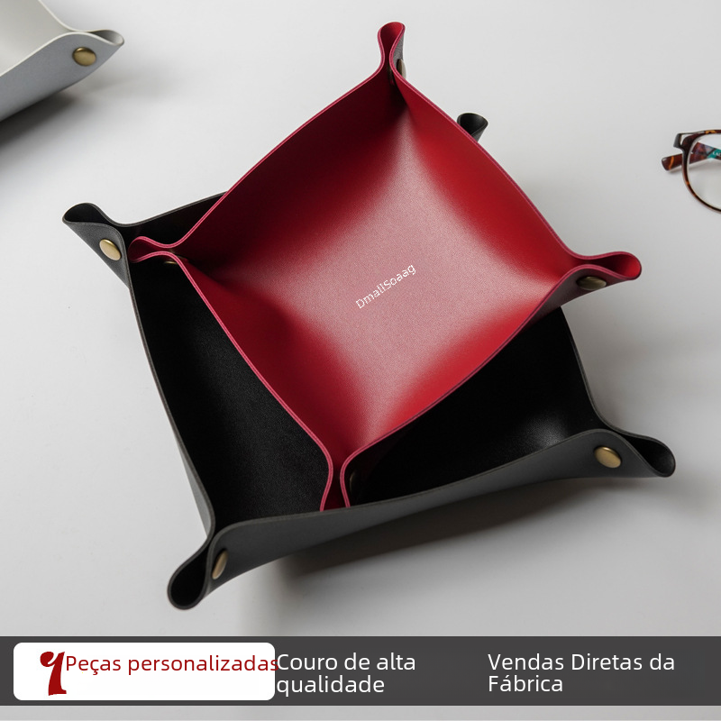 Nordic Leather Storage Box for Makeup and Jewelry