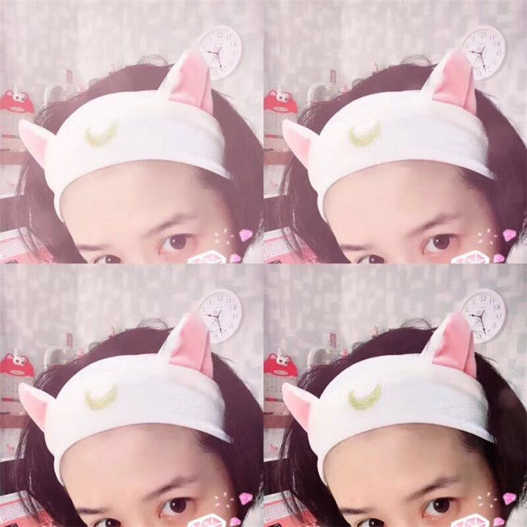 Cute Cat Ear Headband for Makeup and Yoga