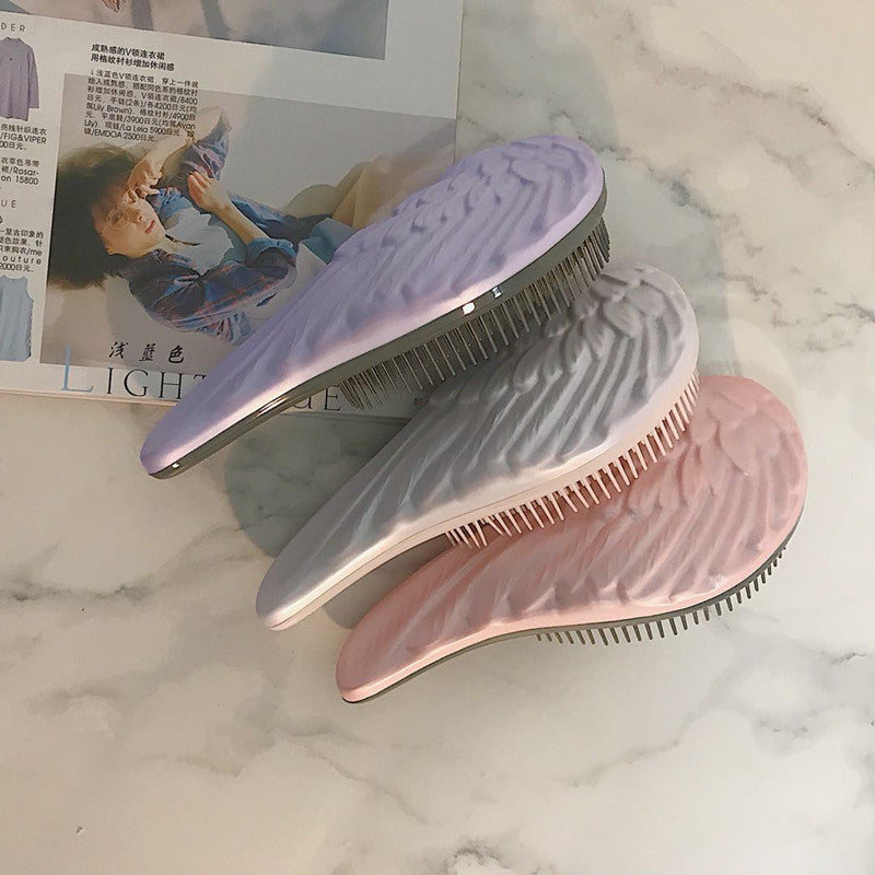 Portable Tangle-Free Hair Brush with Massage Function