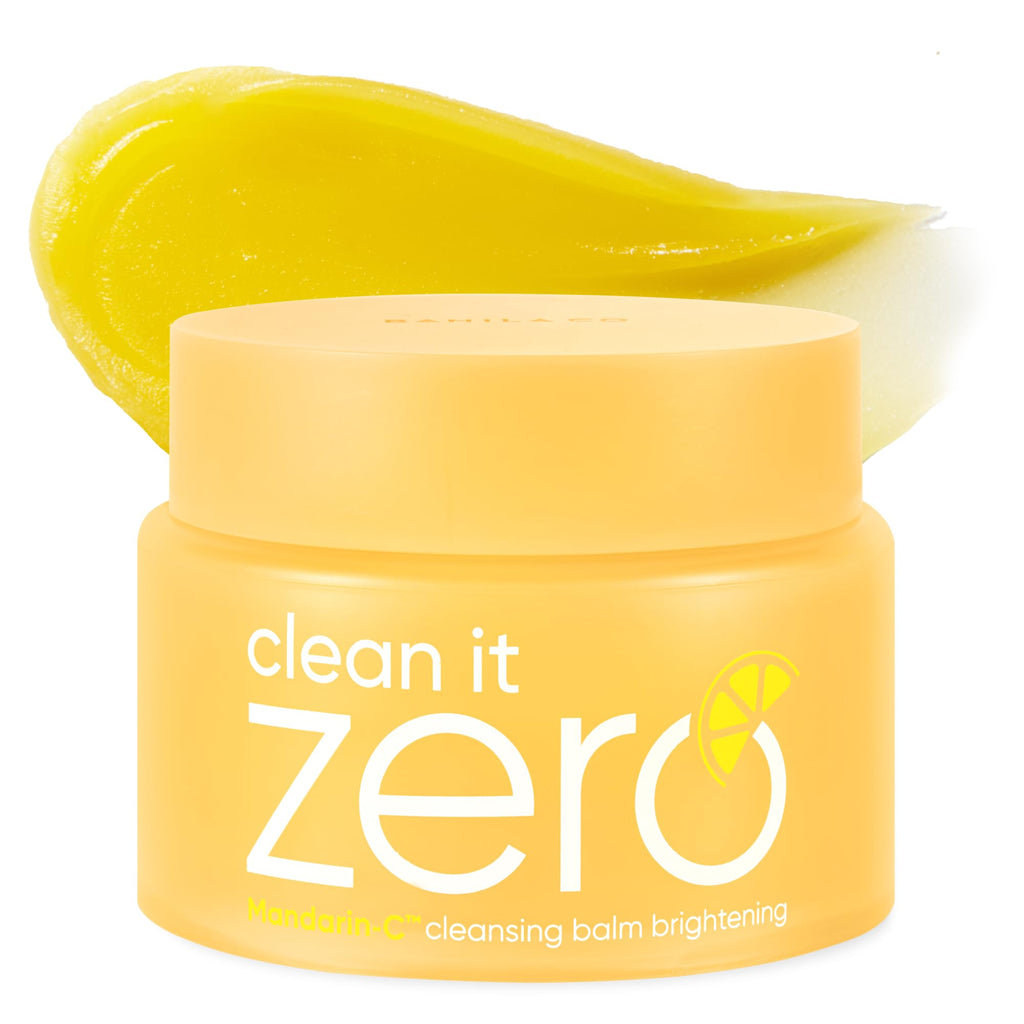 BANILA CO Clean it Zero Brightening Cleansing Balm | Korean Makeup Remover for Radiant Complexion | Vegan | Made with Vitamin C & Citrus Extract (100ml / 3.38 fl.oz)