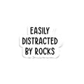 (3pcs) Easily Distracted by Rocks Stickers - Geology Science Stickers - I Love Science Stickers - Geology Sticker - Funny Sticker - Laptop Decals - Tumbler Stickers - Water Bottle Sticker (Size 3")