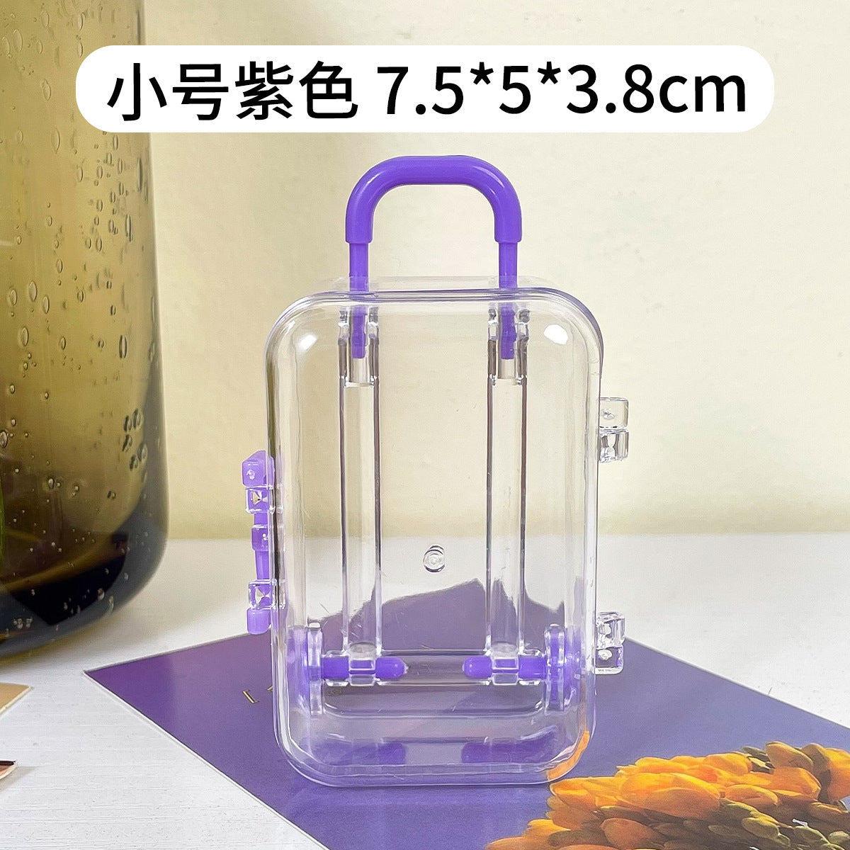 Creative Mini Suitcase Storage Box for Makeup and More