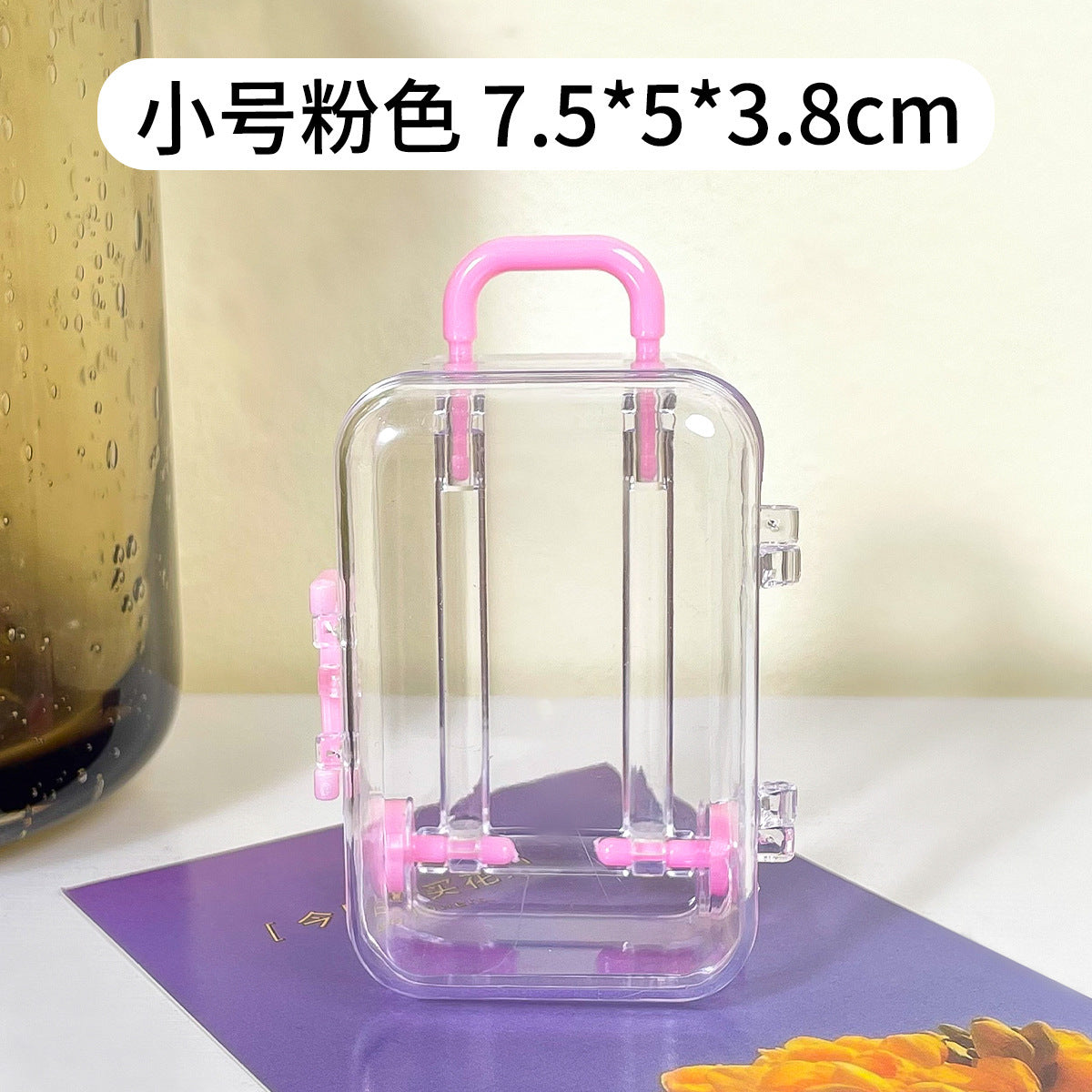 Creative Mini Suitcase Storage Box for Makeup and More