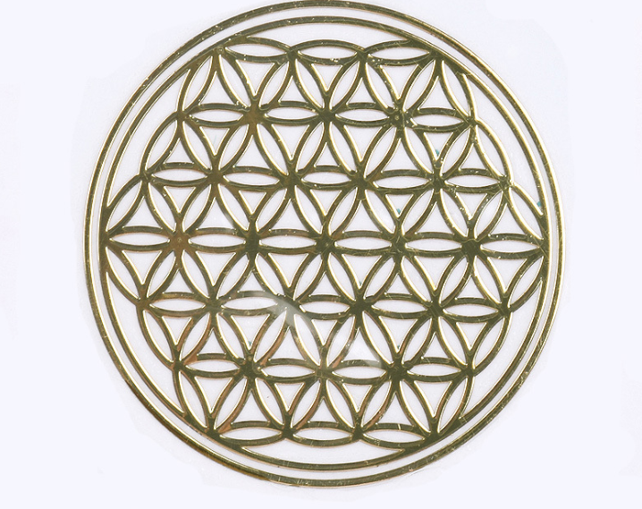 Flower of Life Copper UV Phone Decoration Stickers
