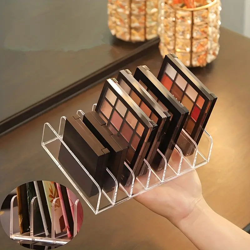 Transparent Eyeshadow Palette Storage Box and Rack