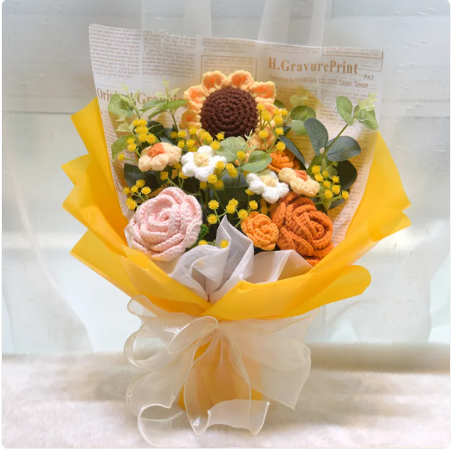 Woven Sunflower Gift Bouquet