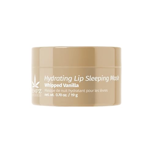Hempz Hydrating Lip Sleeping Mask - Whipped Vanilla (.70 Oz.) | Overnight Hydrating Lip Balm for Dry Lips Lip Repair Chapped Lip Treatment & Nourishment for Women