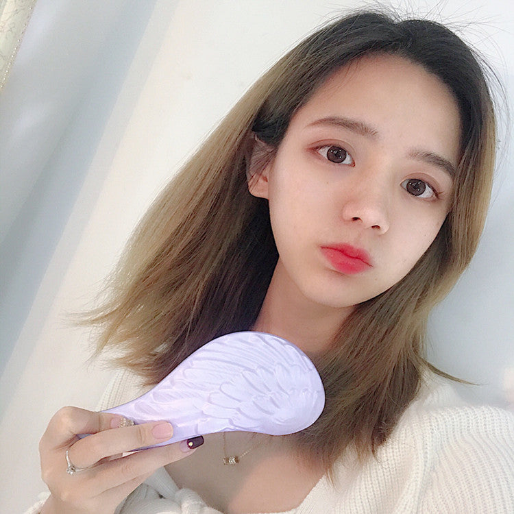 Portable Tangle-Free Hair Brush with Massage Function