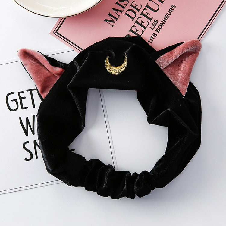 Cute Cat Ear Headband for Makeup and Yoga