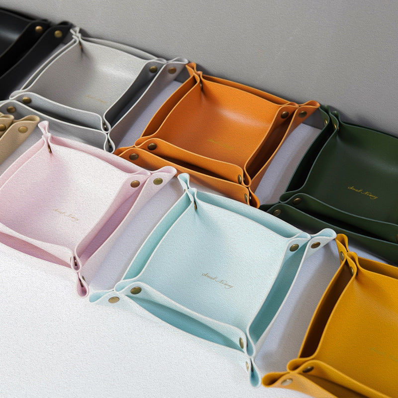 Nordic Leather Storage Box for Makeup and Jewelry