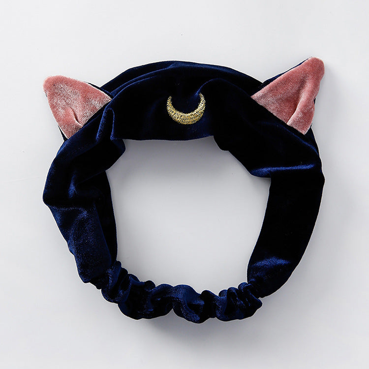 Cute Cat Ear Headband for Makeup and Yoga