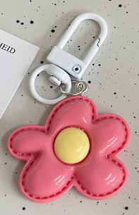 Colorful Flower Keychain - Cute Accessory for Friends