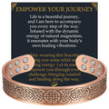 Healing Jecanori Copper Bracelet Effective 18X Strength Magnetic Copper Bracelets for Men Mens 99.99% Pure Solid Copper Therapy Bracelets