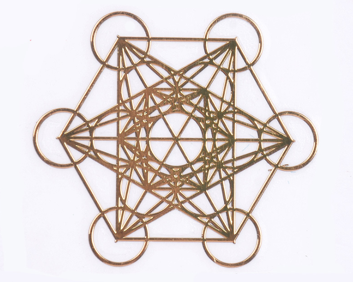 Flower of Life Copper UV Phone Decoration Stickers
