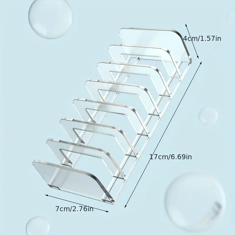 Transparent Eyeshadow Palette Storage Box and Rack