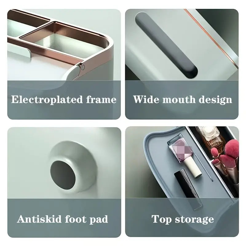 Cute Multifunctional Desktop Tissue and Makeup Box for Storage