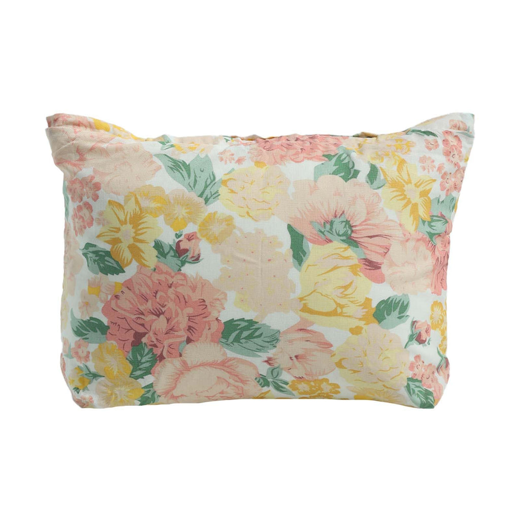 LYDZTION Peony Flower Makeup Bag Cosmetic Bag for WomenLarge Capacity Canvas Makeup Bags Travel Toiletry Bag Accessories Organizer