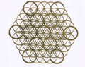 Flower of Life Copper UV Phone Decoration Stickers