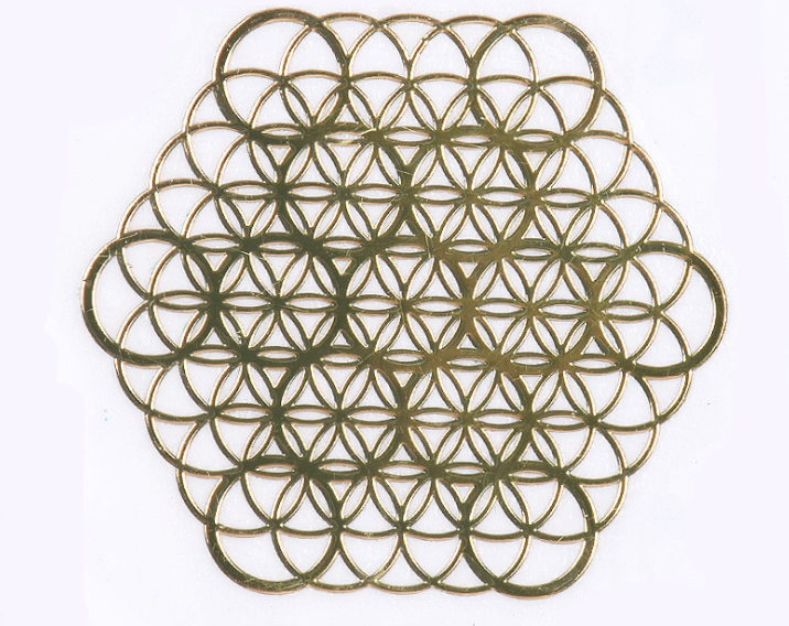 Flower of Life Copper UV Phone Decoration Stickers