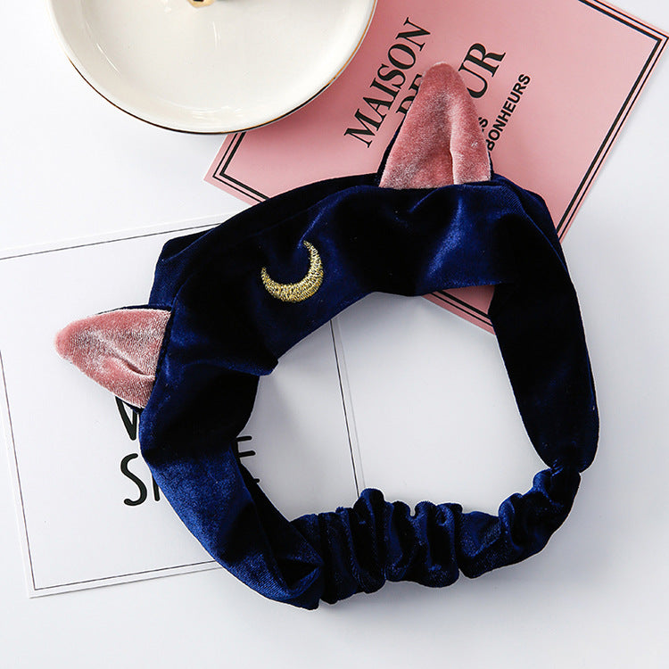 Cute Cat Ear Headband for Makeup and Yoga