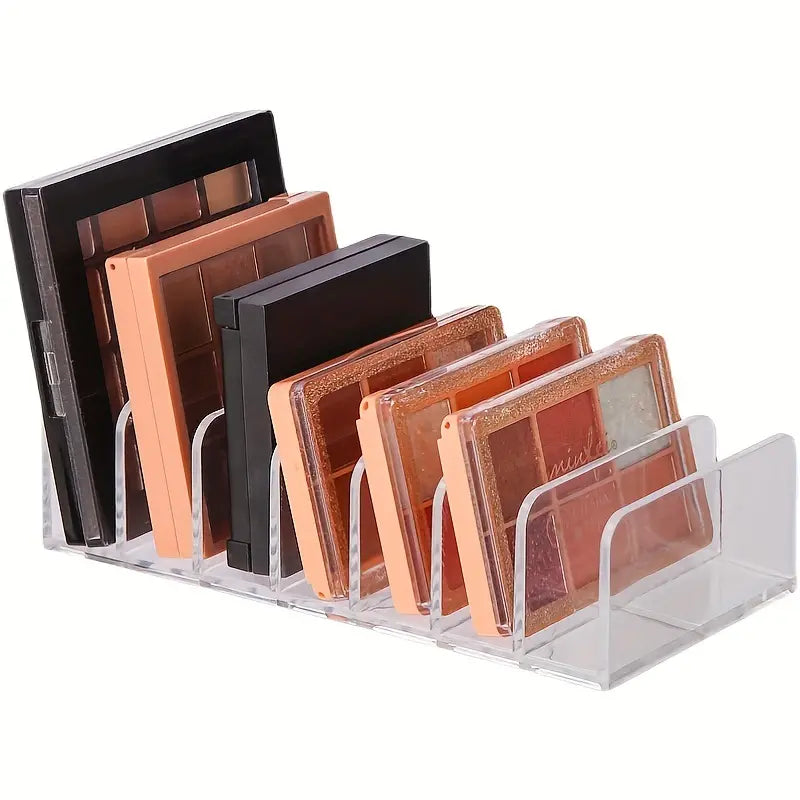 Transparent Eyeshadow Palette Storage Box and Rack