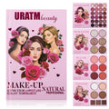 Narsen 4-Layer Book-Style Foldable Makeup Palette Set | Portable & Long-Lasting | Contour Blush Highlight Eyeshadow Professional 43 Shades Suitable for Multiple Skin Tones & Makeup Looks Gift Idea